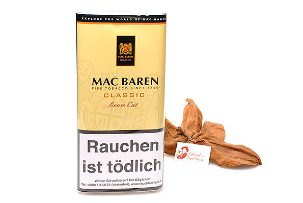 Mac Baren Classic Loose Cut Pipe tobacco 50g Pouch Mac Baren Classic Loose Cut Pipe tobacco 50g Pouch